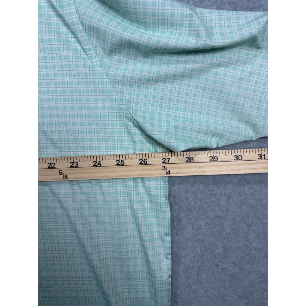 FootJoy Mens XXL Green Grid Short‎ Sleeve Golf Polo Shirt Kapalua Logo FJ XXL - Picture 4 of 10